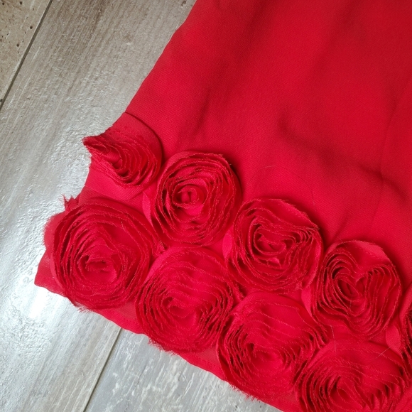 Old Navy Red Chiffon Girls Dress Size 3T Toddler Girl EUC - Picture 11 of 13